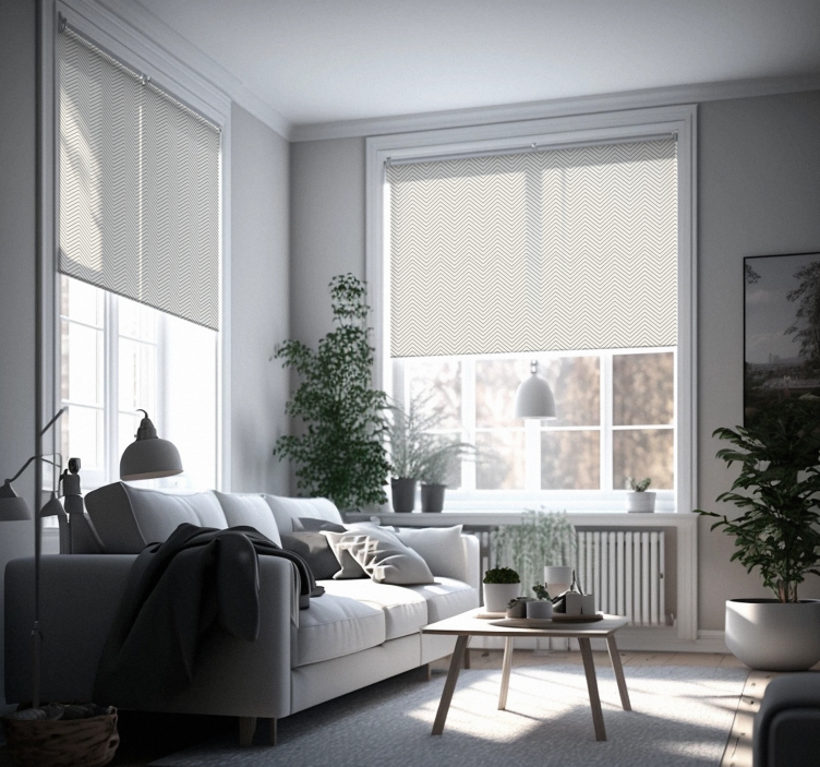 Grey kitchen blind rustic - TenStickers