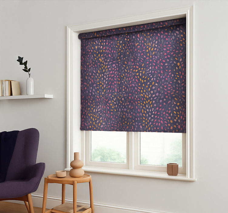 Abstract floral pattern master bedroom shades - TenStickers