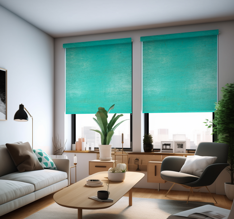 Aged texture Turquoise Roller Blind - TenStickers