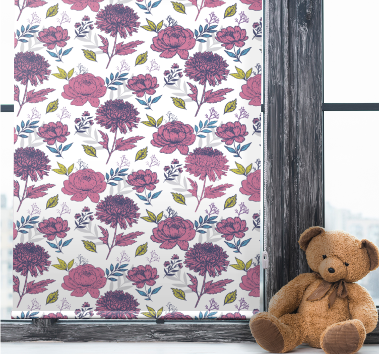 Blossom Floral Theme blind flowers and plants - TenStickers