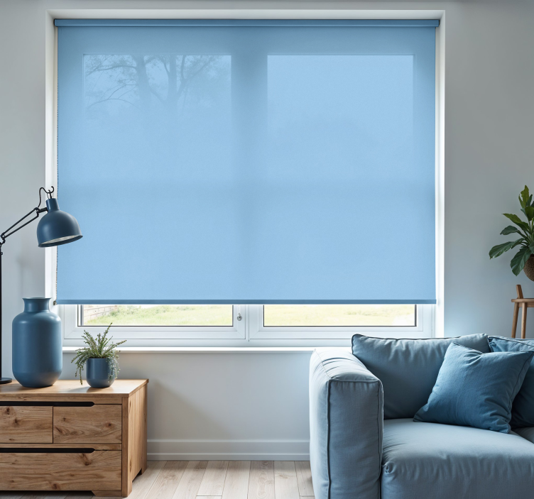 Blue sky monocolour roller blind - TenStickers