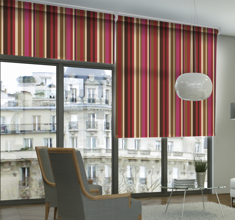 Roller blind bohemian stripped pattern - TenStickers