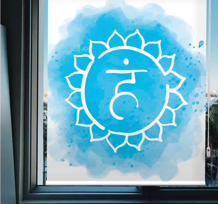 Chakra Symbol Design zen blind - TenStickers
