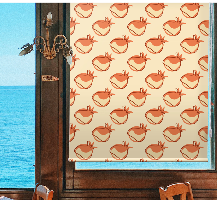 Blind fruit and vegetables in beige vegetable pattern - TenStickers