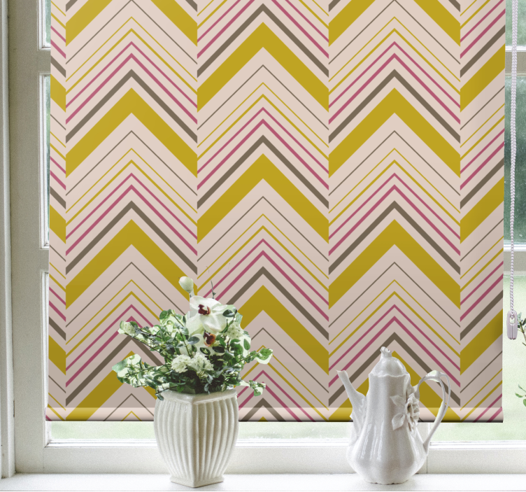 Chevron Patterned Layers pattern roller blind - TenStickers