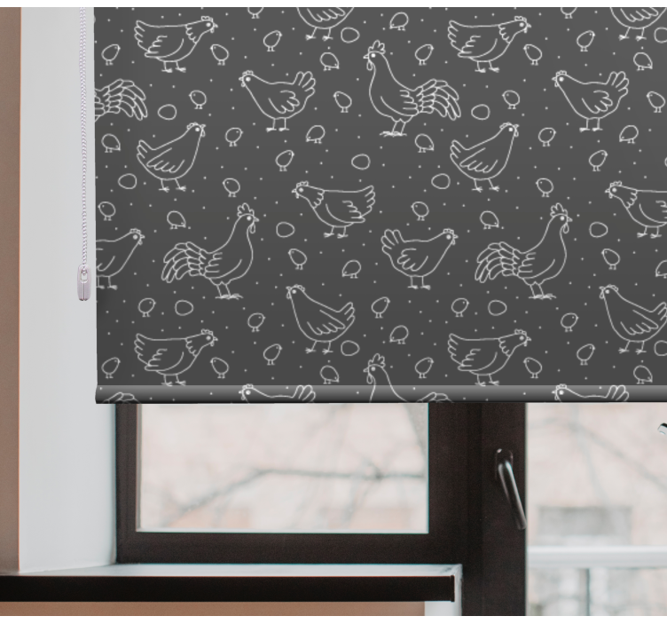 Chickens and Eggs animals blind - TenStickers