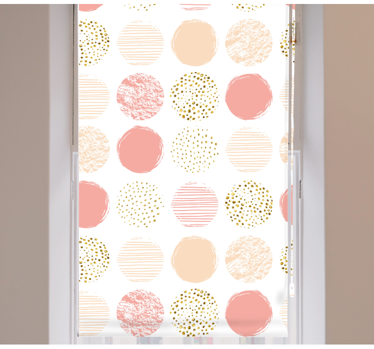 Pastel dot variety modern blind - TenStickers