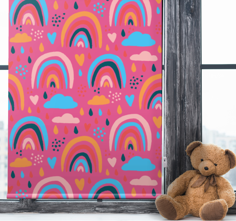 Colorful rainbow pattern blind children - TenStickers