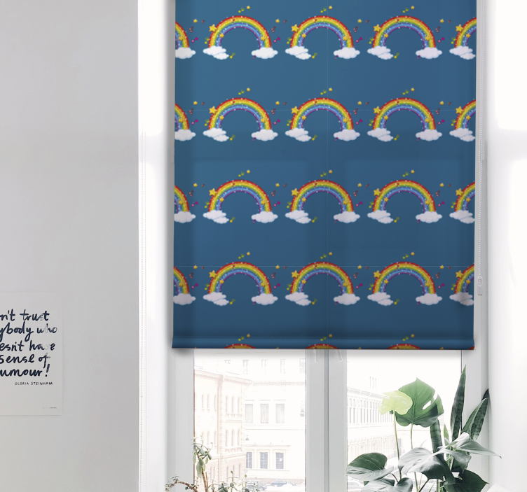 Colorful rainbows pattern blind original - TenStickers