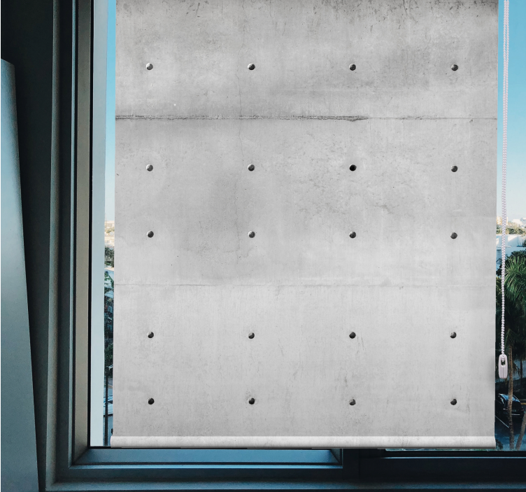 Concrete inspired pattern pattern roller blind - TenStickers