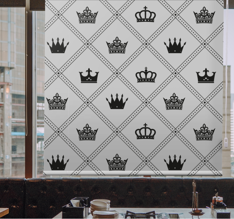 Crown Pattern Design elegant blind - TenStickers