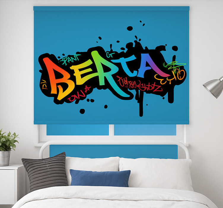 Custom colorful graffiti blind children - TenStickers