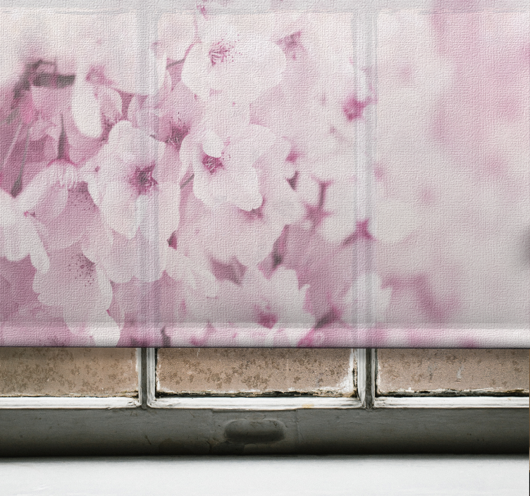 Delicate Pink Blossoms blind flowers and plants - TenStickers