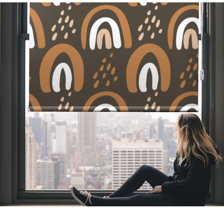 Painted earthy rainbows blind children - TenStickers