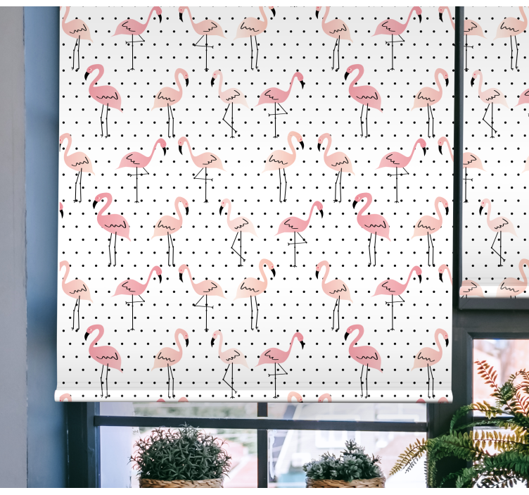 Flamingo Pattern animals blind - TenStickers