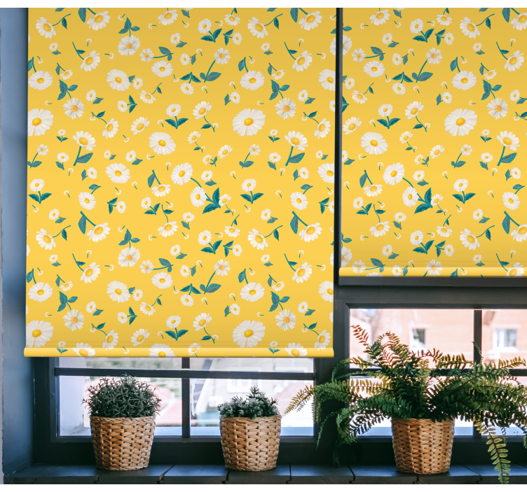 Floral sunny blind blind flowers and plants - TenStickers