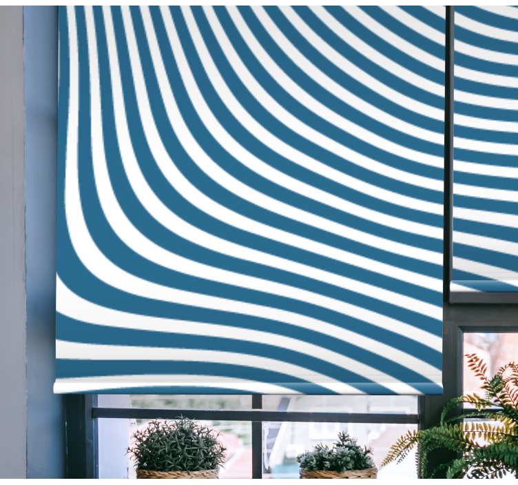 Fluid stripe pattern pattern roller blind - TenStickers