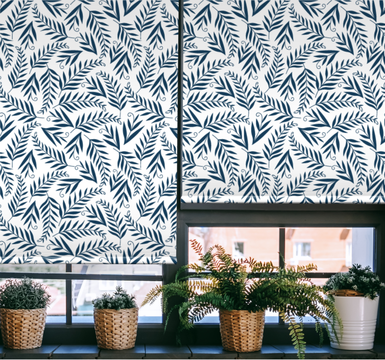 Foliage Botanical Motif blind flowers and plants - TenStickers
