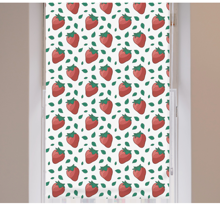 Fresh Strawberry Pattern blind fruit and vegetables - TenStickers