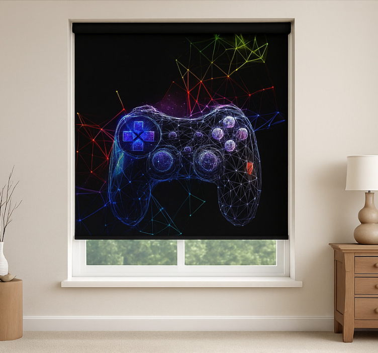 Gaming dna console gamer roller blind - TenStickers