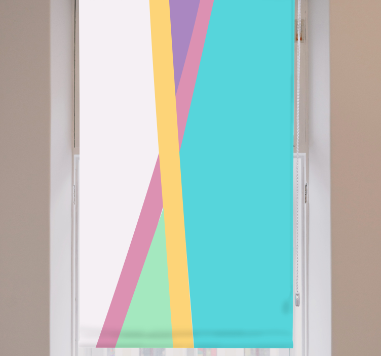 Geometric colorful patterns modern blind - TenStickers