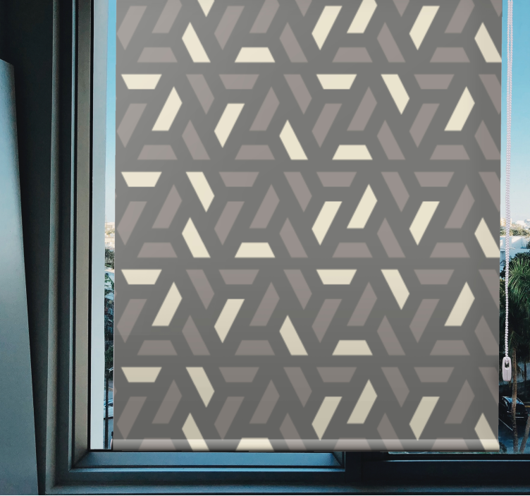 Geometric Neutral Pattern modern blind - TenStickers