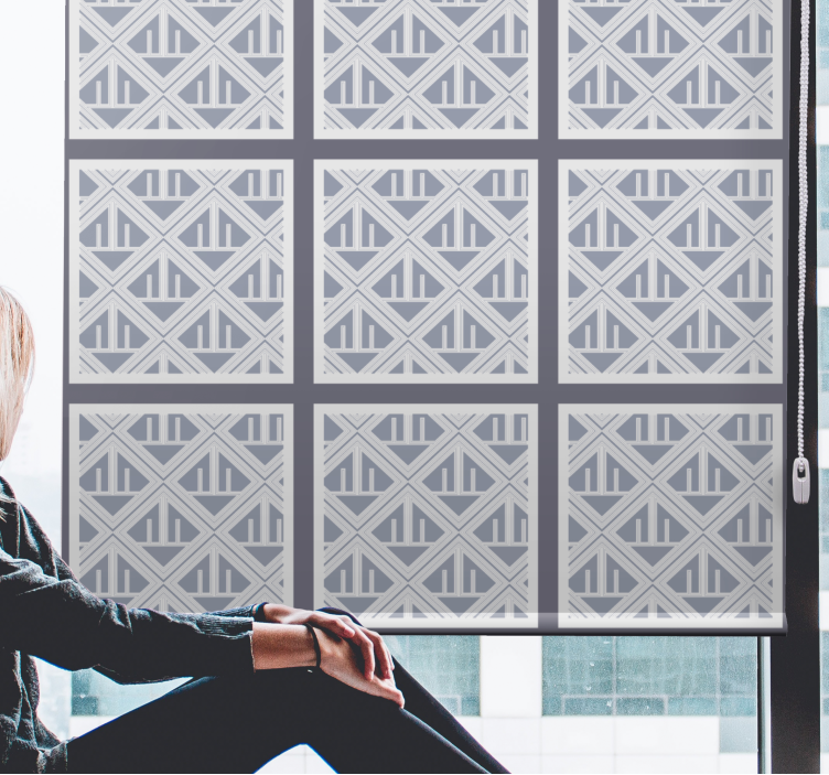 Geometric Patterned Sections modern blind - TenStickers