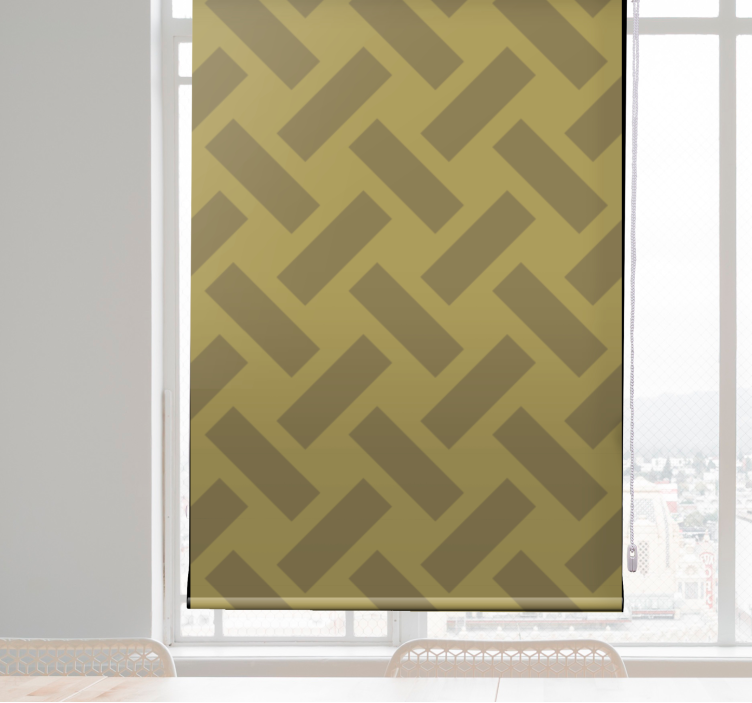 Geometric blocks blind green - TenStickers