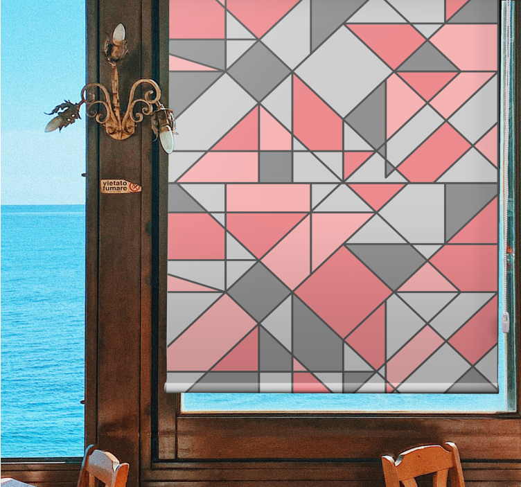 Geometric Shape Arrangement pattern roller blind - TenStickers