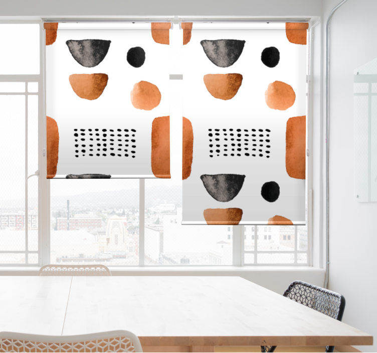 Minimalist geometric shapes blind office - TenStickers