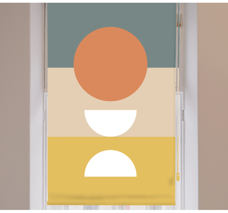 Geometric Shapes Arrangement modern blind - TenStickers