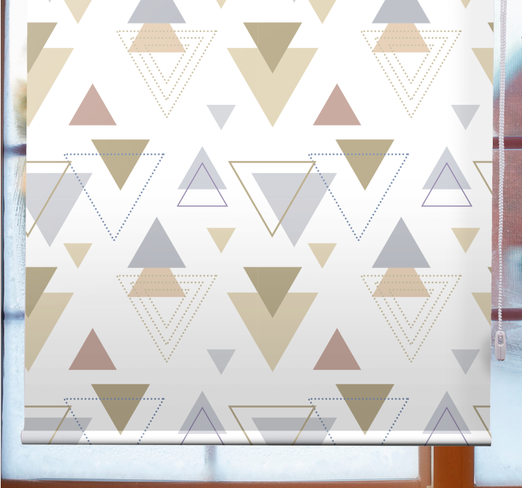 Geometric Triangle Theme modern blind - TenStickers