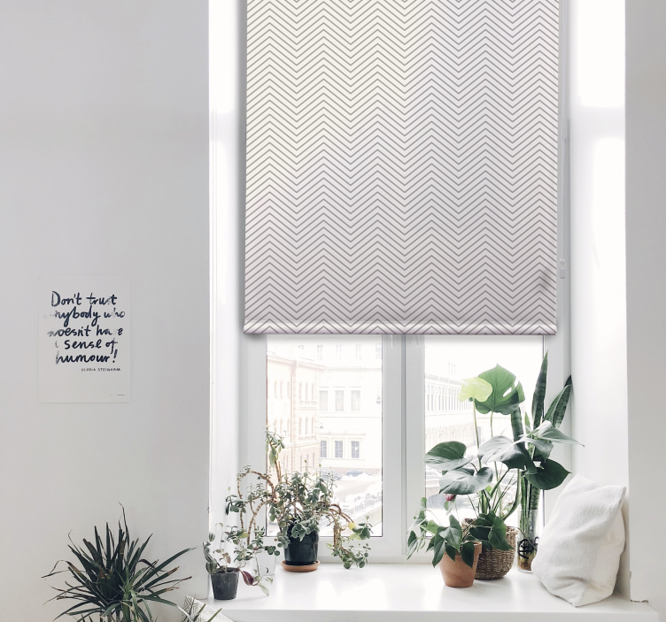 Grey kitchen blind rustic - TenStickers