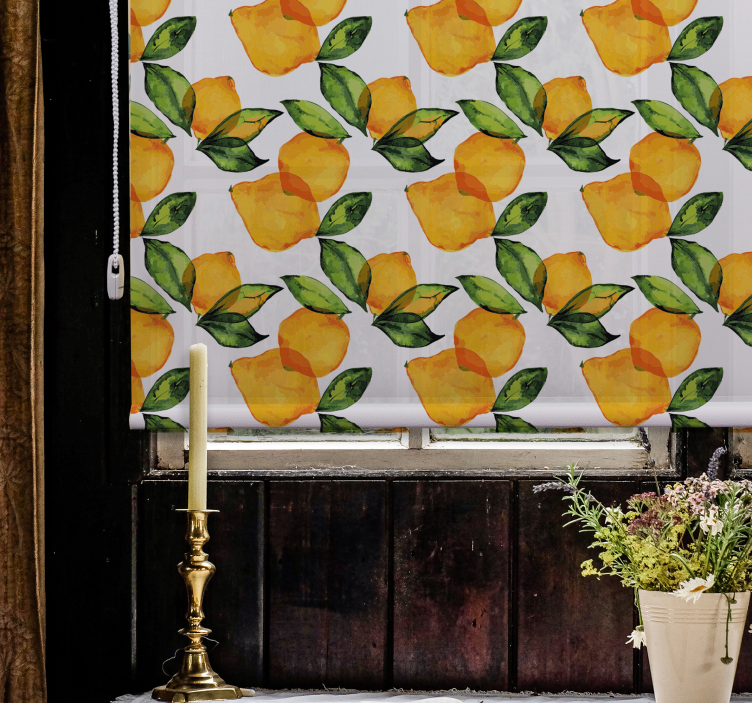 Lemon Mediterranean Style and vegetable blind - TenStickers