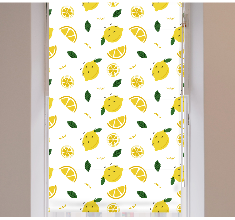Lemon Slice Motif blind fruit and vegetables - TenStickers