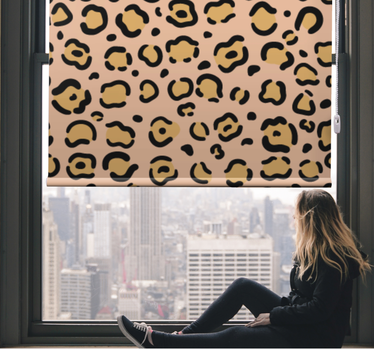 Leopard skin motif animals blind - TenStickers
