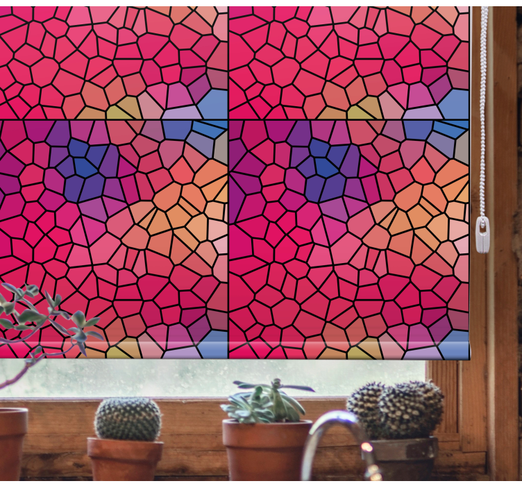 Mosaic colour pattern pattern roller blind - TenStickers