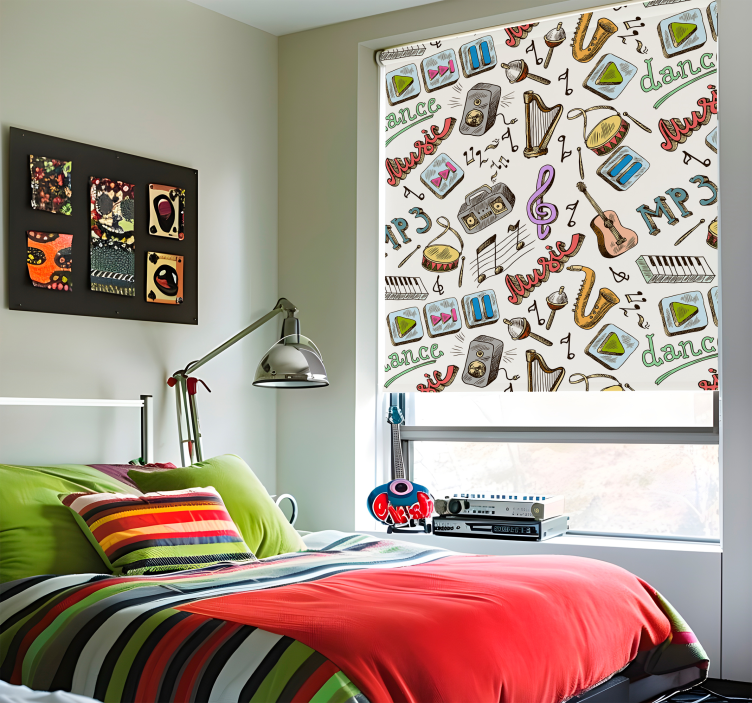 music pattern Fun blind - TenStickers