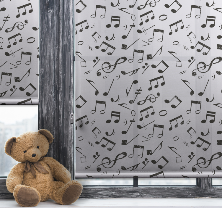 Musical Notation Cascade blind children - TenStickers