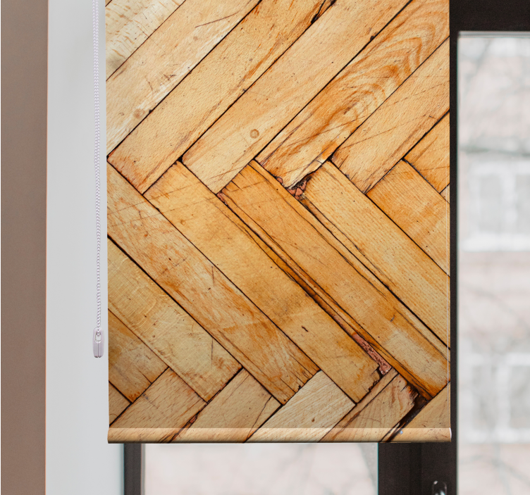 Natural wood pattern pattern roller blind - TenStickers