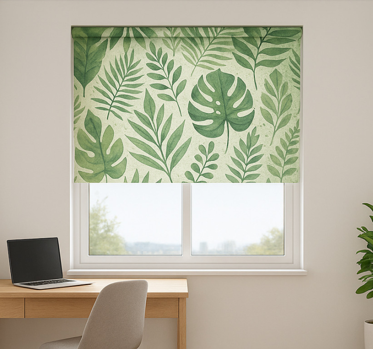 Nature vibe roller blind office - TenStickers