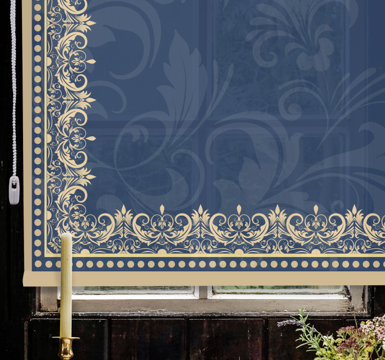Ornate Foliage Patterns elegant blind - TenStickers