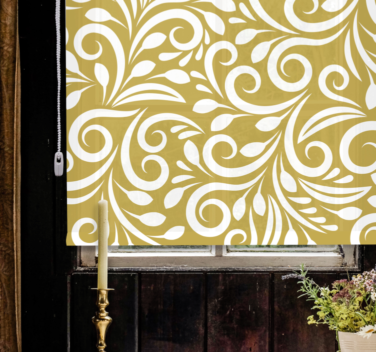 Ornate Swirl Pattern elegant blind - TenStickers