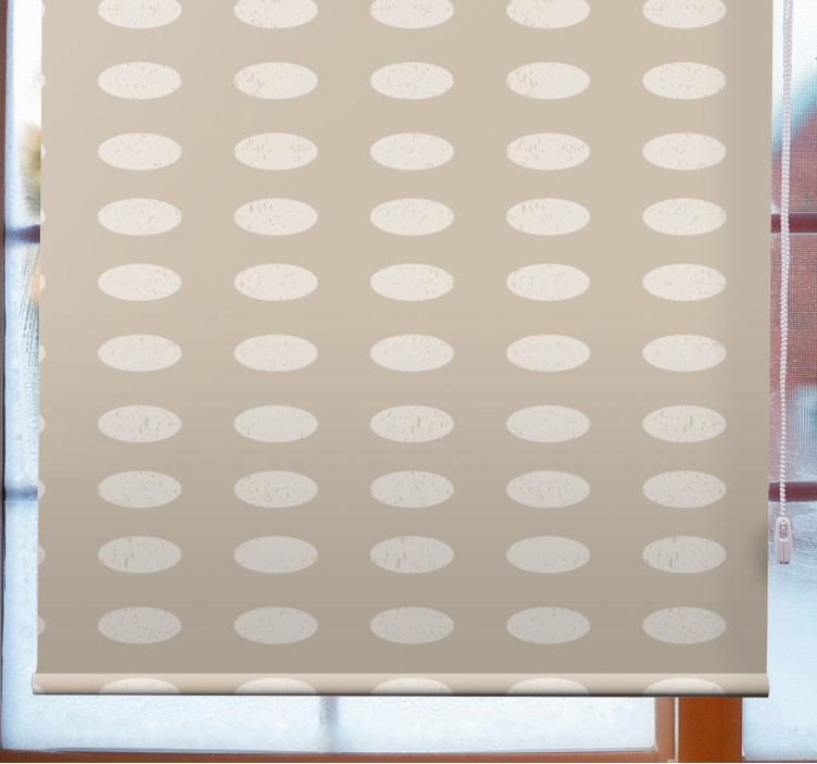 Oval pattern contrast pattern roller blind - TenStickers