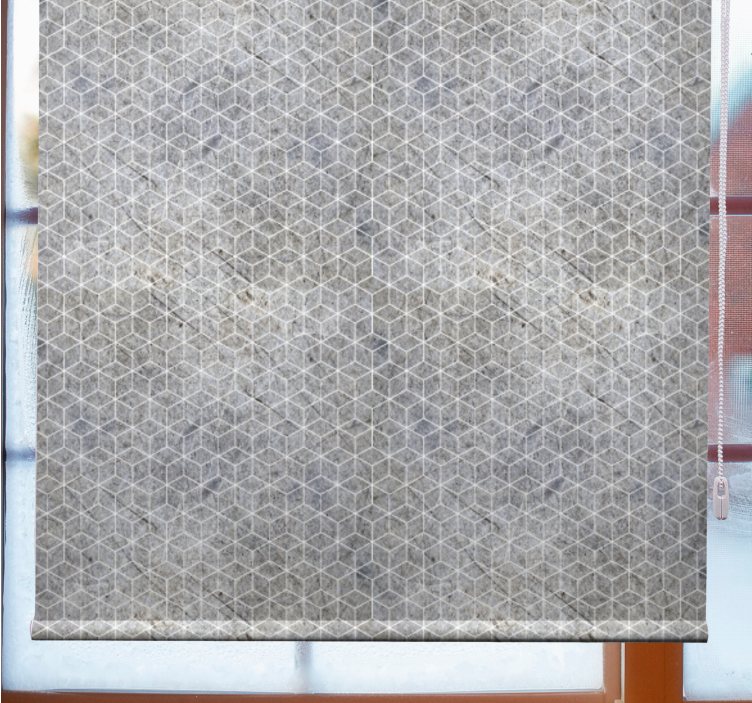 Pattern roller blind geometric mesh design - TenStickers