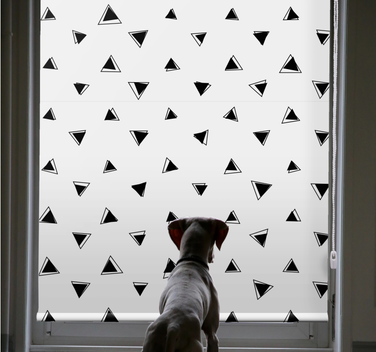 Pattern roller blind triangular pattern design - TenStickers