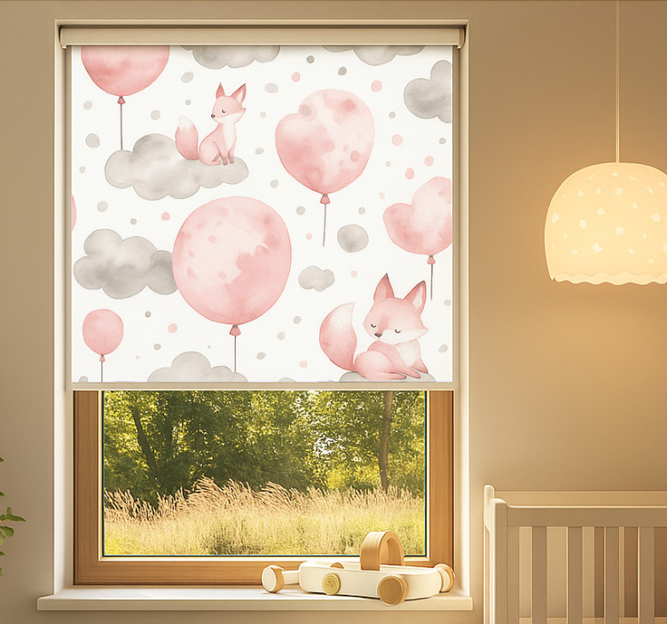 Pastel balloons and clouds blind children - TenStickers