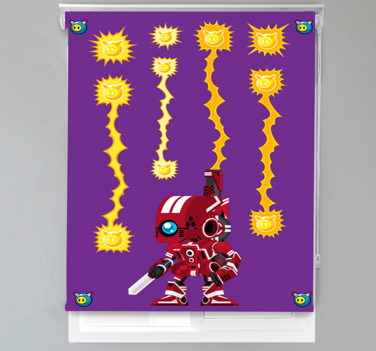 Robotic Energy Combat gamer roller blind - TenStickers