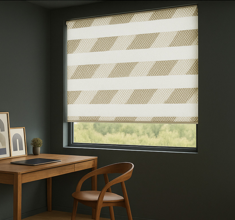 Roller blind office arrow sheer view - TenStickers