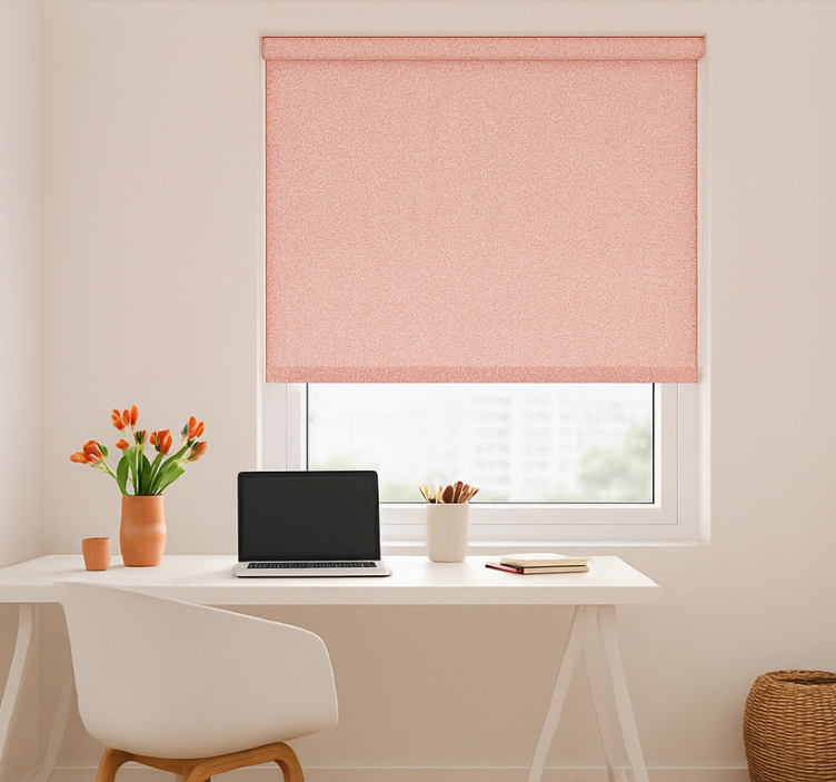 Roller blind office pink cute pattern - TenStickers